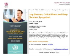 Loma Linda University Health - Lung Diseases, Critical Illness and Sleep Disorders Symposium
