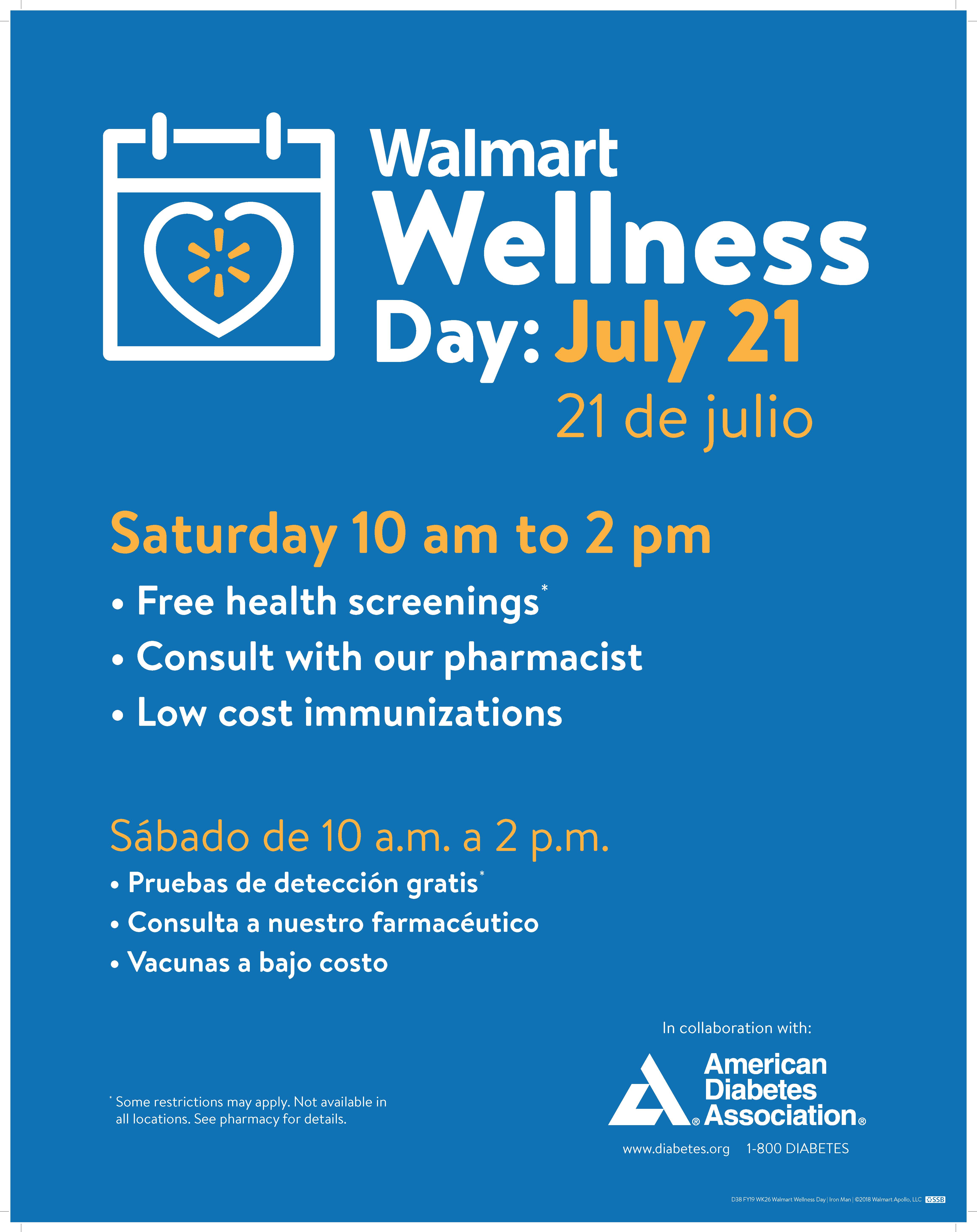 Walmart Wellness Day Community Health Association